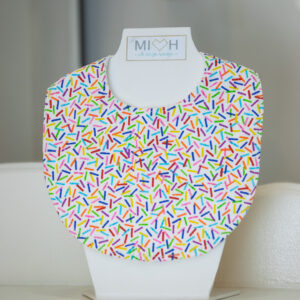 Babero sprinkles de colores