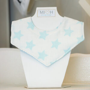 Babero estrella azul