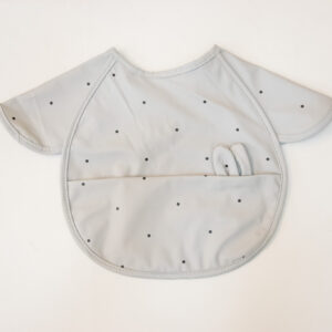 Babero gris con dots PU